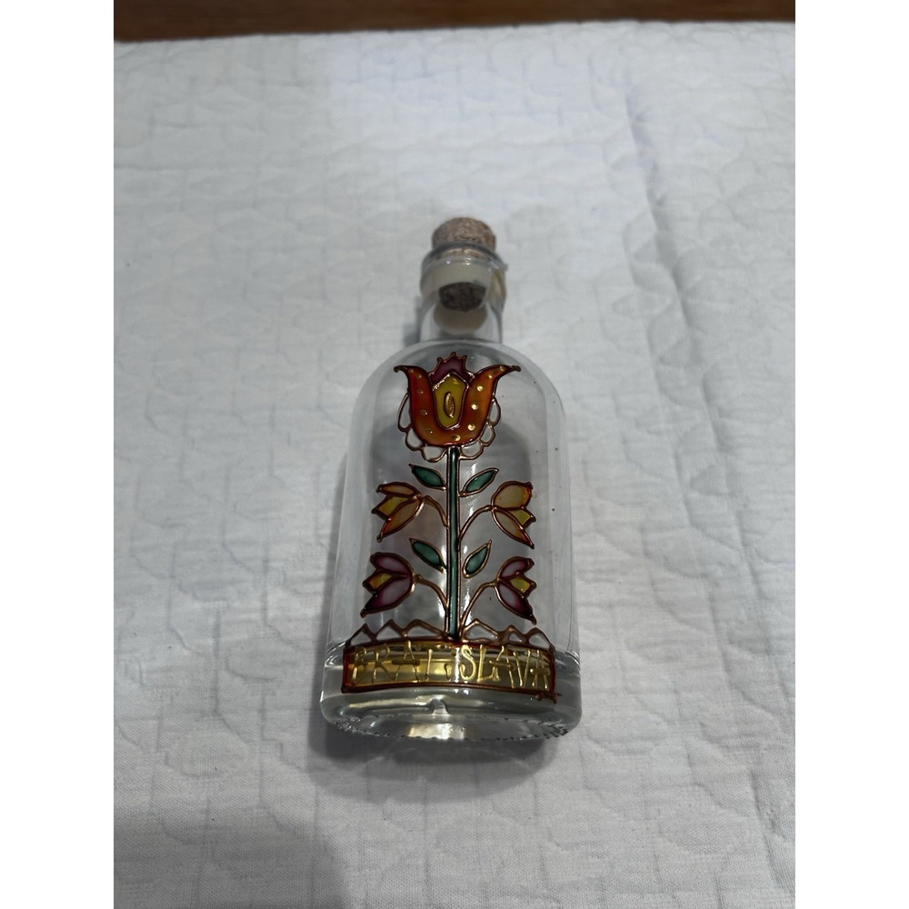 Vintage Handpainted Bottle Austrian